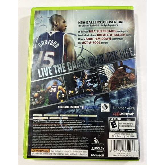 NBA Ballers: Chosen One Microsoft Xbox 360, 2008 Tested - Picture 2 of 8